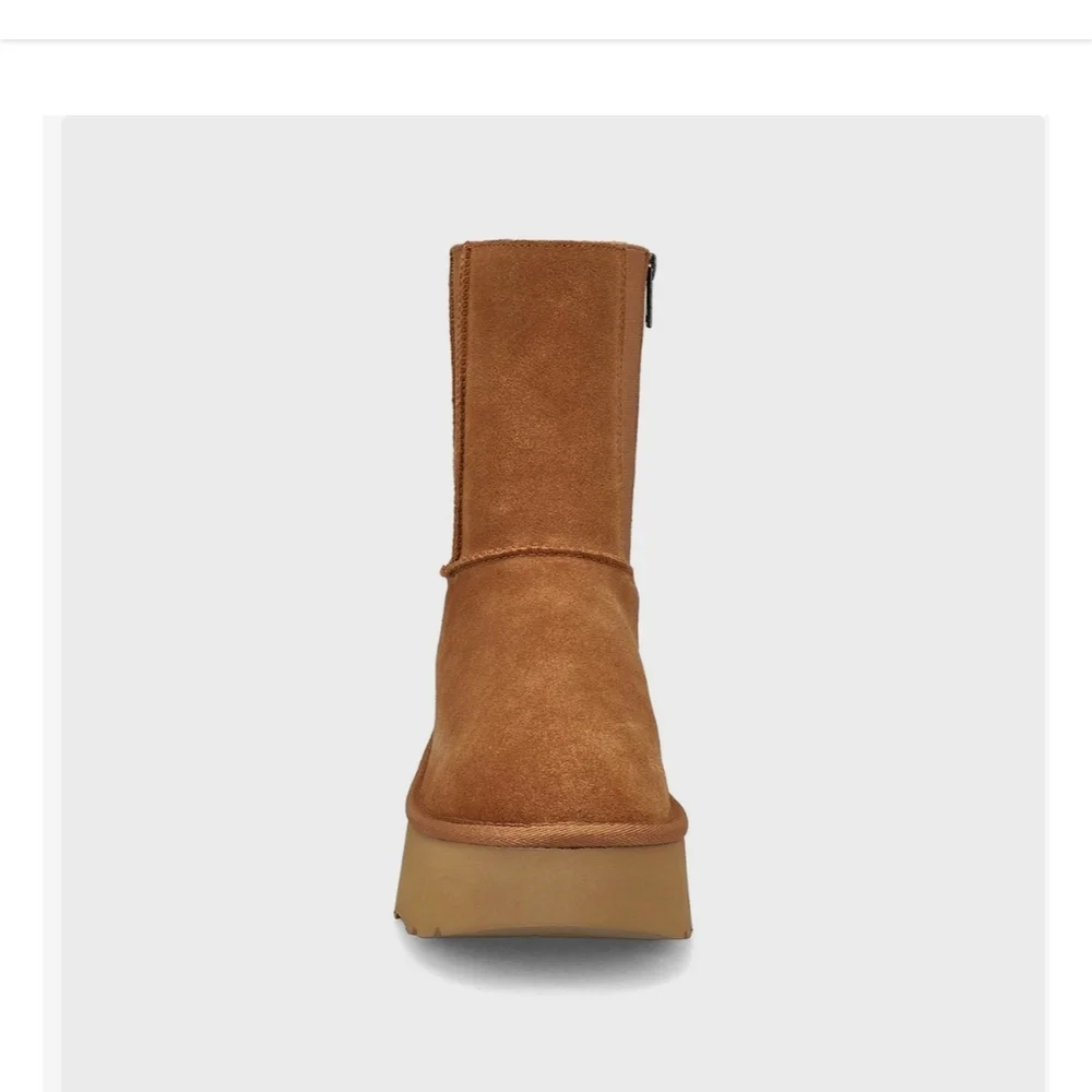 UGG Brown Platform Winter Boots - Picture 2 of 10
